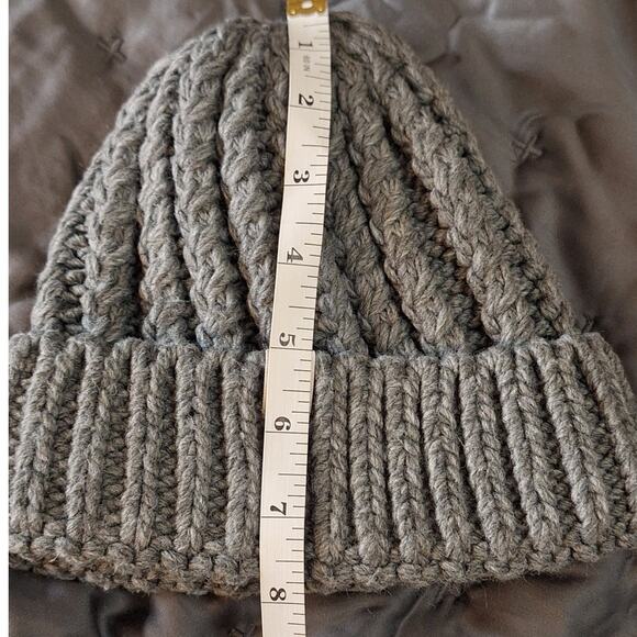 The North Face Beanie UNISEX OSFM Grey Knit Acrylic Minimalist Gorpcore Outdoor - Picture 2 of 4